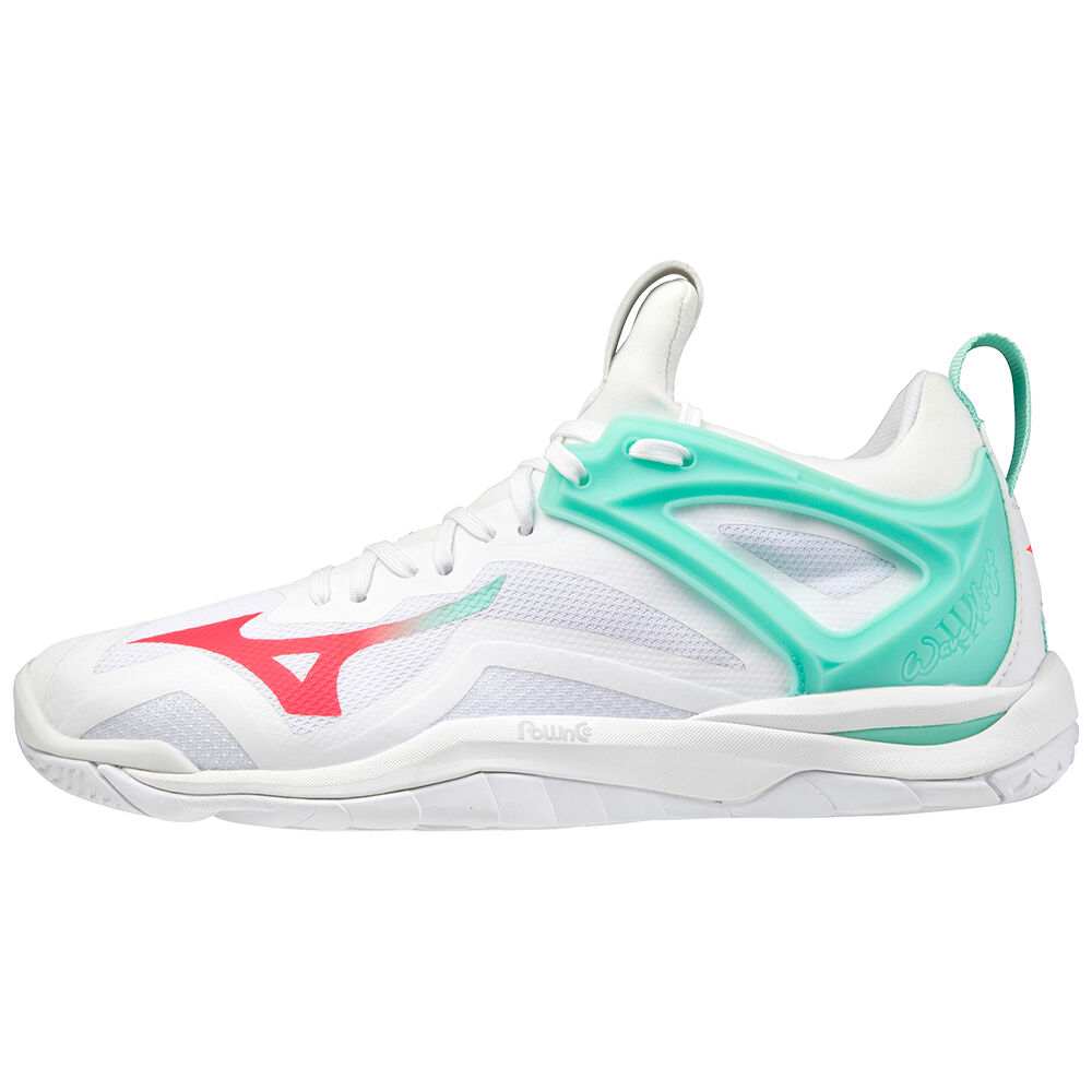 Scarpe Da Pallamano Mizuno Wave Mirage 3 Donna - Bianche/Corallo - 90485-XUFD